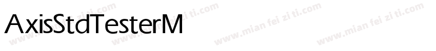 AxisStdTester Medium字体转换